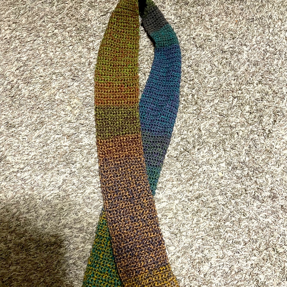 Crocheted scarf made by me